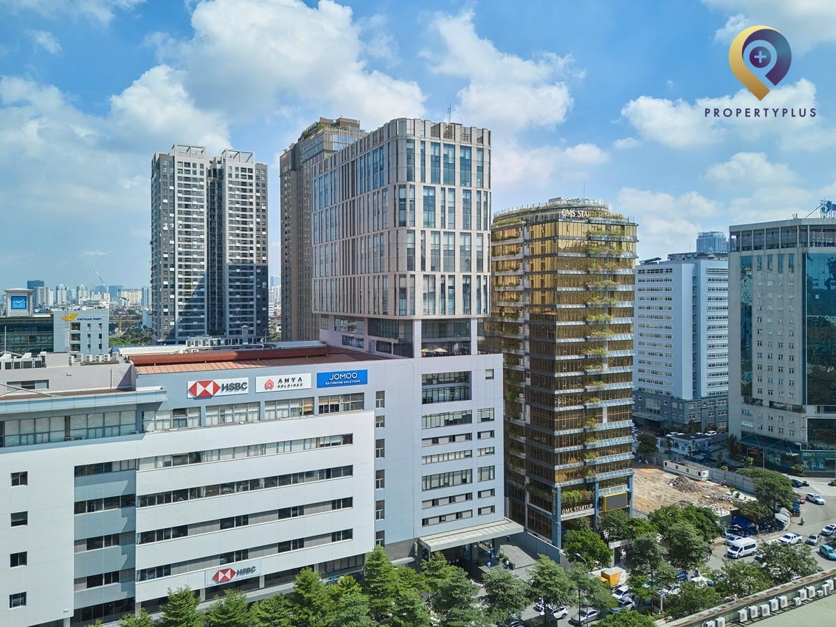 Toàn cảnh mặt ngoài tòa nhà văn phòng IDMC Mỹ Đình - hình ảnh từ Property Plus